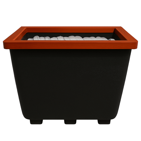 Tough Coated Ice Chest Bar with Wood